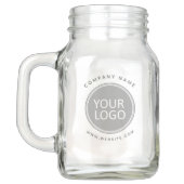 Your Business Logo Promotional Business Company Mason Jar (Back)