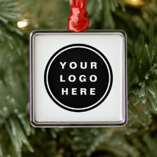 Your Business Logo Promotional Business Company Metal Ornament