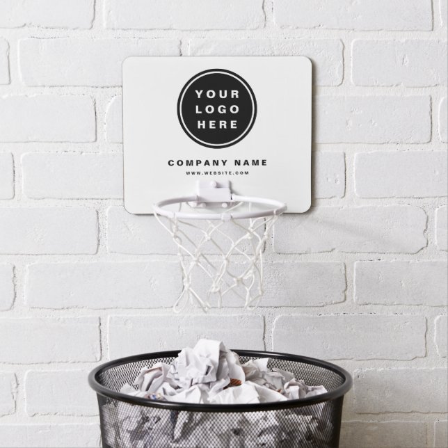 Your Business Logo Promotional Business Company Mini Basketball Hoop (In Situ)
