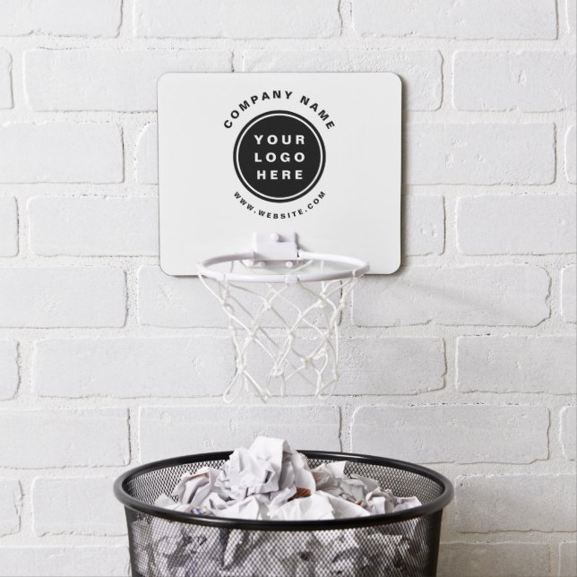 Your Business Logo Promotional Business Company Mini Basketball Hoop (In Situ)