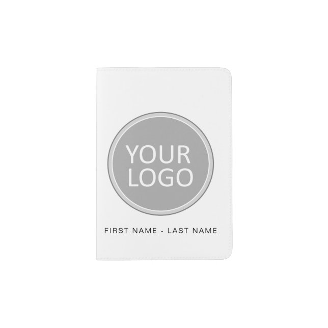 Your Business Logo Promotional Business Company Passport Holder (Front)