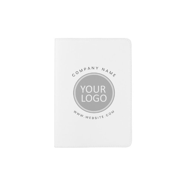 Your Business Logo Promotional Business Company Passport Holder (Front)