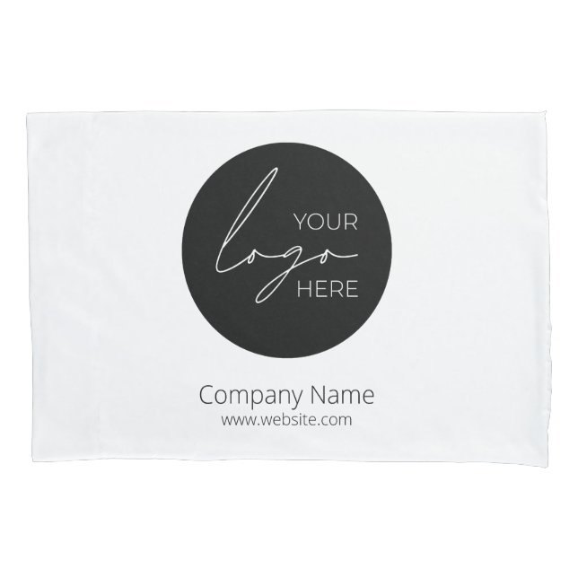 Your Business Logo Promotional Business Company Pillow Case (Front)