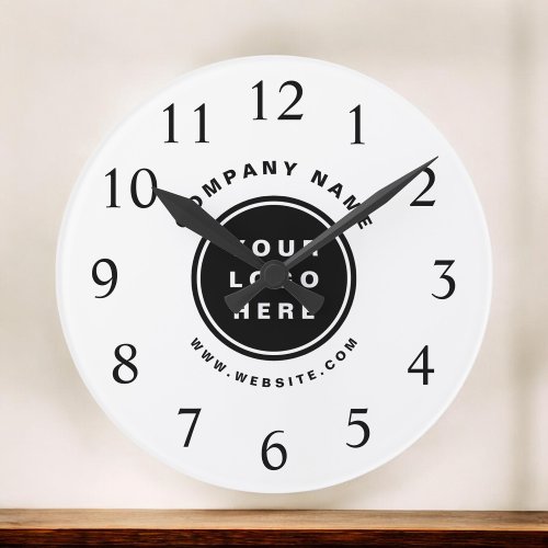 Your Business Logo Promotional Business Company Round Clock