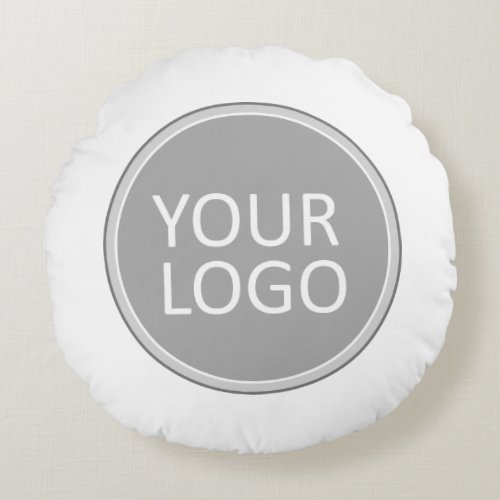 Your Business Logo Promotional Business Company Round Pillow