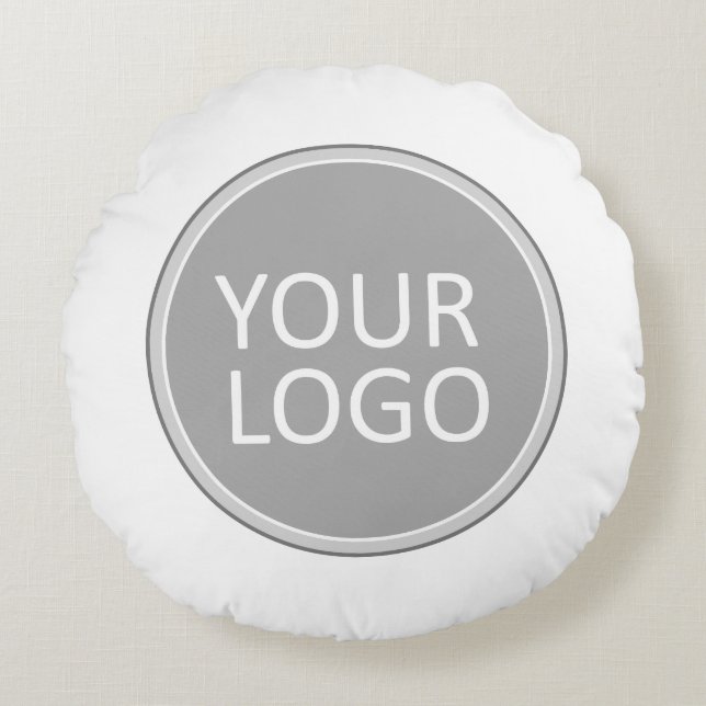 Your Business Logo Promotional Business Company Round Pillow (Front)
