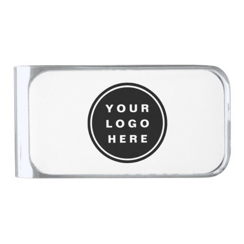 Your Business Logo Promotional Business Company Silver Finish Money Clip