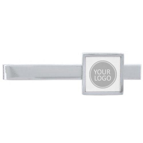 Your Business Logo Promotional Business Company Silver Finish Tie Bar