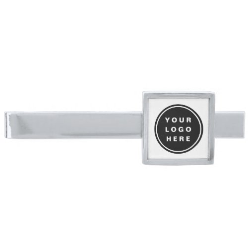 Your Business Logo Promotional Business Company Silver Finish Tie Bar