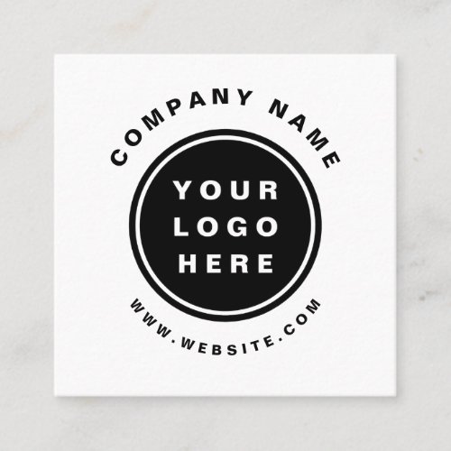 Your Business Logo Promotional Business Company Square Business Card