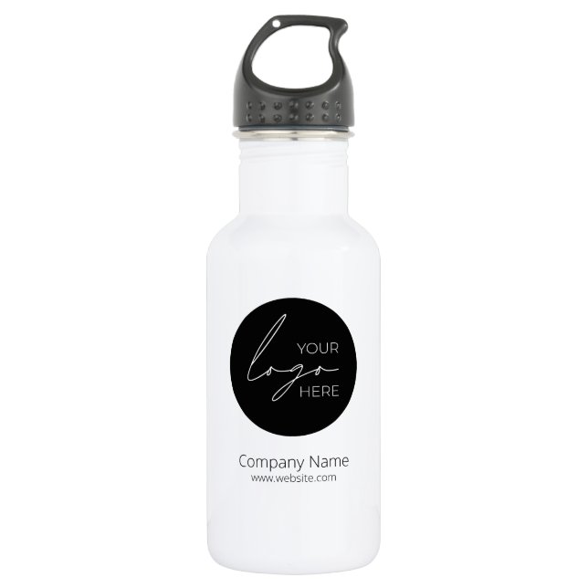Your Business Logo Promotional Business Company Stainless Steel Water Bottle (Front)