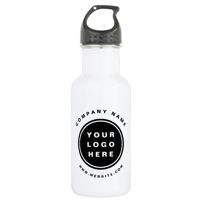 Your Business Logo Promotional Business Company Stainless Steel Water Bottle (Front)