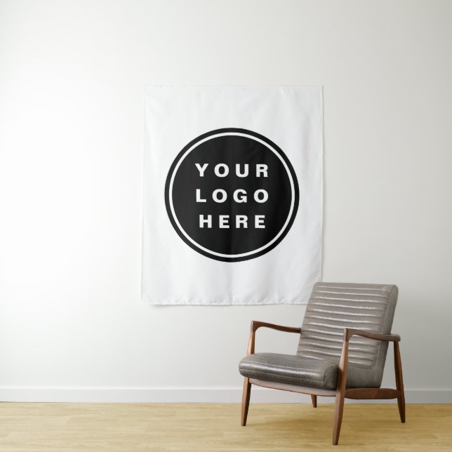 Your Business Logo Promotional Business Company Tapestry (In Situ)