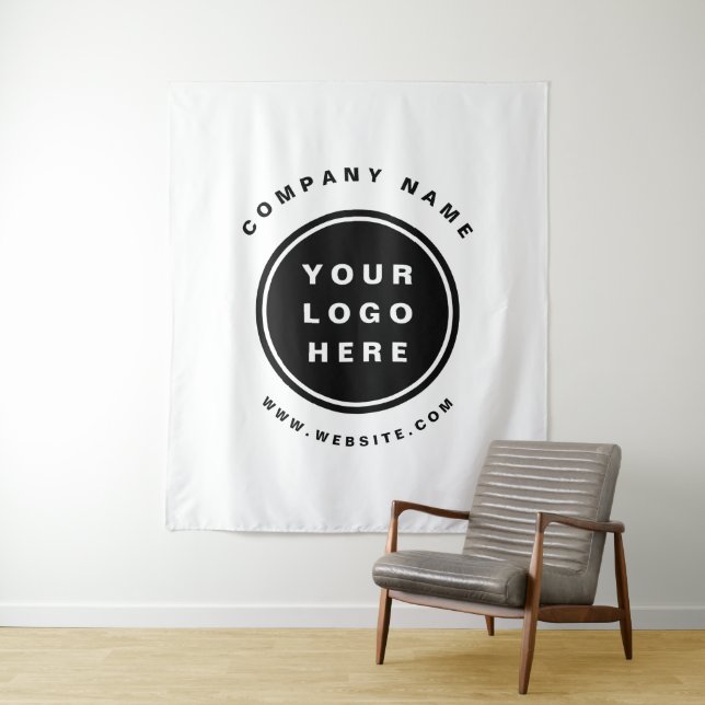 Your Business Logo Promotional Business Company Tapestry (In Situ)
