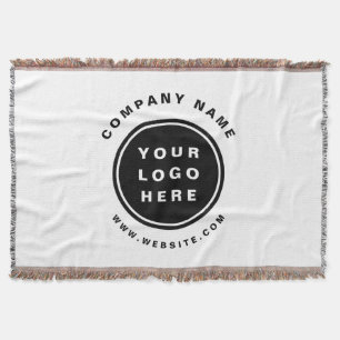 Your Business Logo Promotional Business Company Throw Blanket
