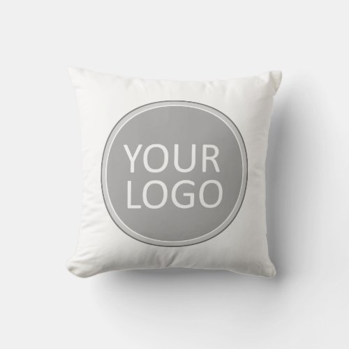 Your Business Logo Promotional Business Company Throw Pillow