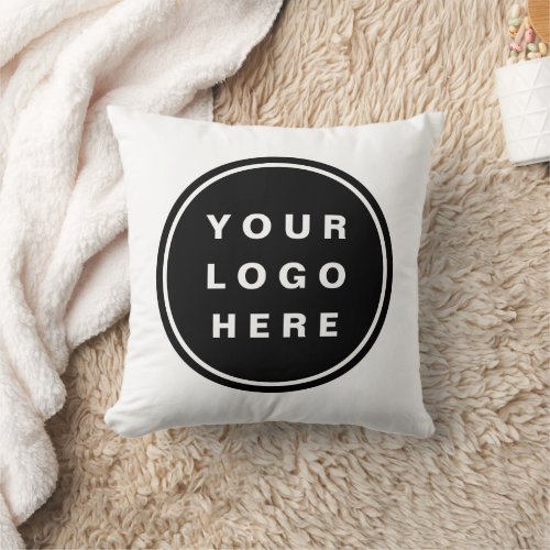 Your Business Logo Promotional Business Company Throw Pillow