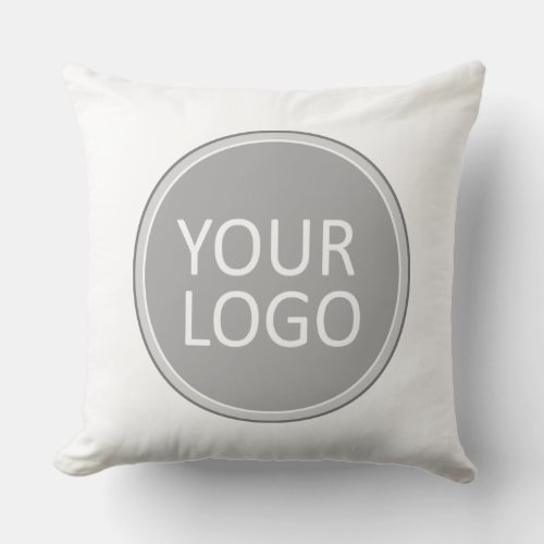 Your Business Logo Promotional Business Company Throw Pillow