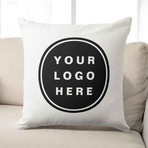 Your Business Logo Promotional Business Company Throw Pillow