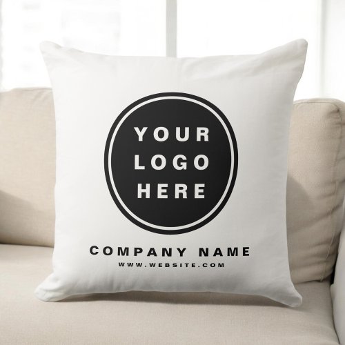 Your Business Logo Promotional Business Company Throw Pillow