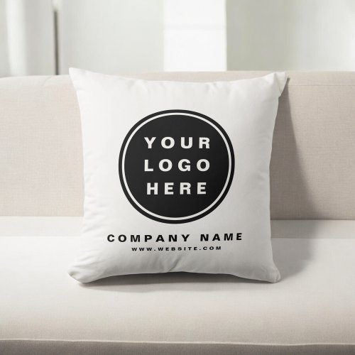 Your Business Logo Promotional Business Company Throw Pillow