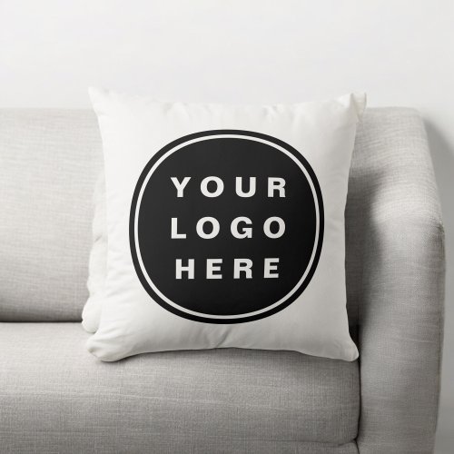 Your Business Logo Promotional Business Company Throw Pillow