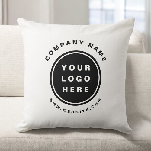 Your Business Logo Promotional Business Company Throw Pillow