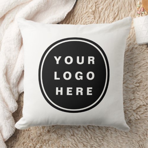 Your Business Logo Promotional Business Company Throw Pillow