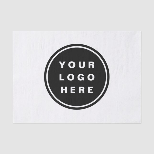 Your Business Logo Promotional Business Company Tissue Paper (Front)