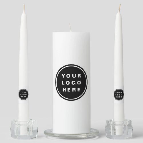 Your Business Logo Promotional Business Company Unity Candle Set