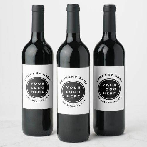 Your Business Logo Promotional Business Company Wine Label