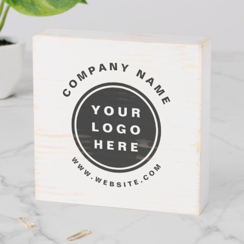 Your Business Logo Promotional Business Company Wooden Box Sign