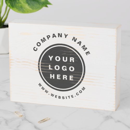 Your Business Logo Promotional Business Company Wooden Box Sign