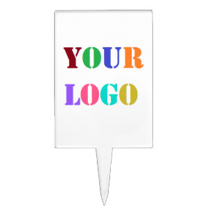 Your Business Logo Promotional Cake Topper Example