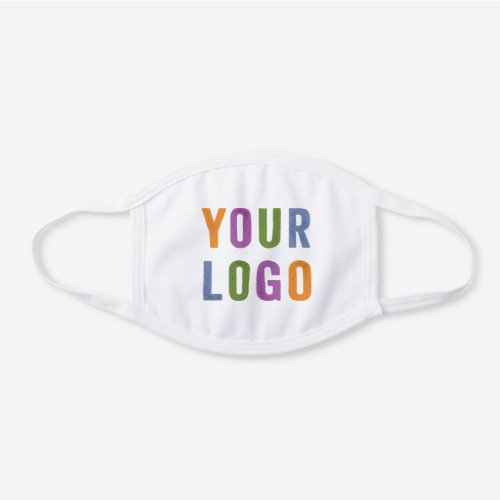 Your Business Logo Promotional Items White Cotton Face Mask