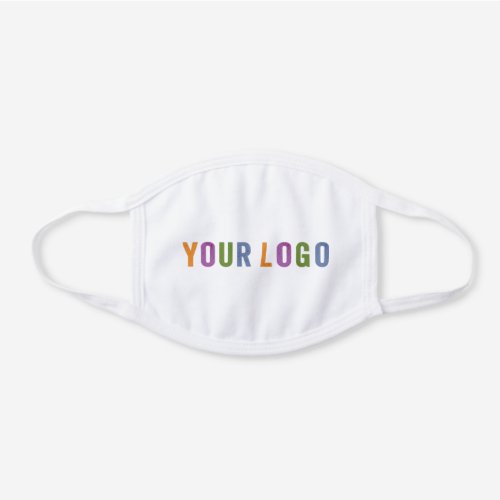 Your Business Logo Promotional Items White Cotton Face Mask