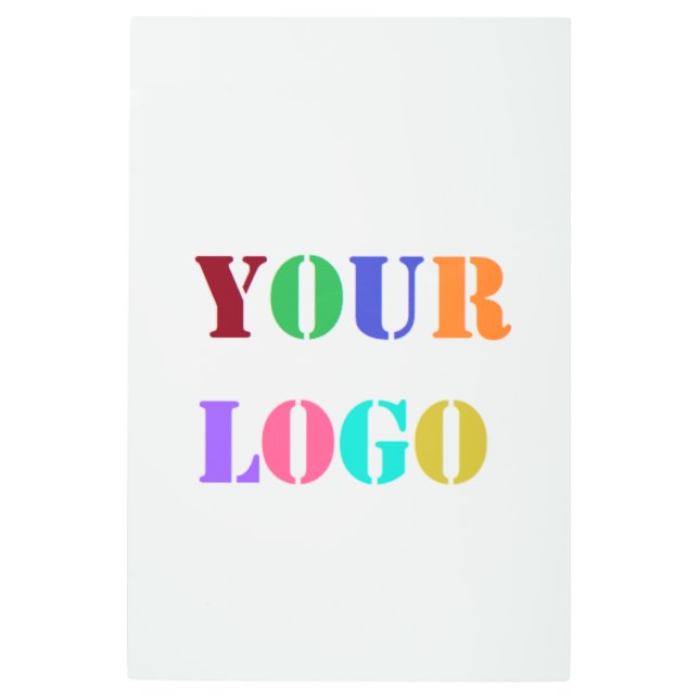Your Business Logo Promotional Metal Print Example (Front)