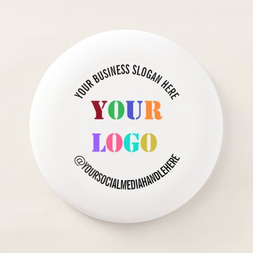 Your Business Logo Promotional Social Media Handle Wham_O Frisbee
