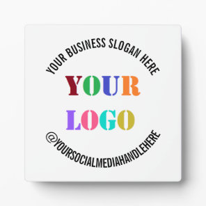 Your Business Logo Promotional Social Media Plaque