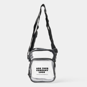 Your Business Logo Promotional Swag Custom Clear Crossbody Bag