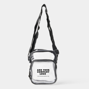 Your Business Logo Promotional Swag Custom Clear Crossbody Bag