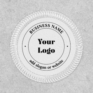 Your Business Logo & Promotional Text White Patch