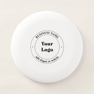 Your Business Logo & Promotional Text White Wham-O Frisbee