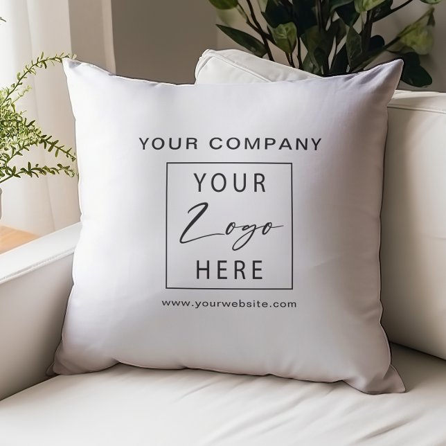Your Business Logo Promotional Throw Pillow (Creator Uploaded)