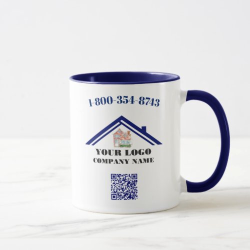Your Business Logo QR Code Coffee  Mug