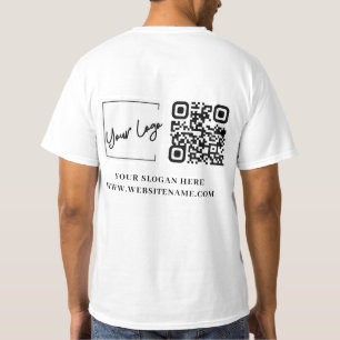 Your Business Logo Qr Code Custom T-Shirt