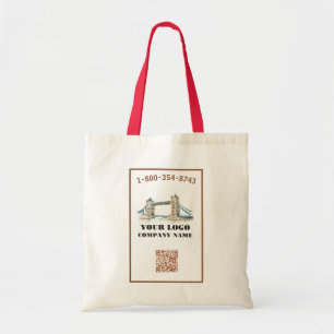 Your Business Logo QR Code   Tote Bag