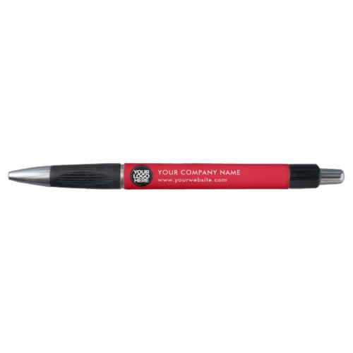 Your Business Logo Red Promotional Pen