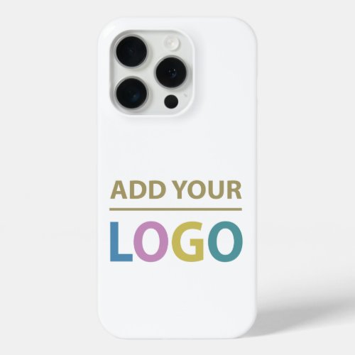 Your Business Logo Simple Minimal  iPhone 15 Pro Case