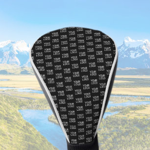 Your Business Logo Stylish Half Step Pattern Golf Head Cover